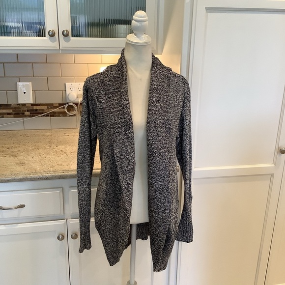 Black & White RD Style Open-Front Women's Sweater Large - Picture 1 of 6